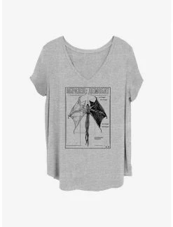 Budget 👏 Stranger Things Demobat Infographic 👧 Girls T-Shirt Plus Size 😉