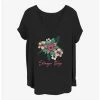 Deals 👍 Stranger Things Floral Things 👧 Girls T-Shirt Plus Size ⭐