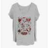 Best Sale 🌟 Stranger Things Hellfire Club Doodles 👧 Girls T-Shirt Plus Size 💯