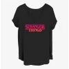 Best Pirce 👏 Stranger Things Logo 👧 Girls T-Shirt Plus Size 👏
