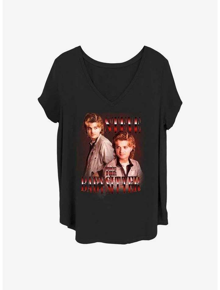 Best deal π Stranger Things Steve The Babysitter π§ Girls T-Shirt Plus Size π 1 Best deal π Stranger Things Steve The Babysitter π§ Girls T-Shirt Plus Size π