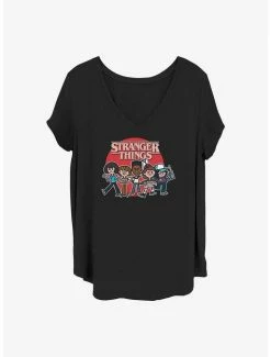 Best reviews of 🔥 Stranger Things Toon Gang 👧 Girls T-Shirt Plus Size 🤩