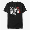 Best reviews of 🌟 Stranger Things Joyce & Murray & Hopper & Enzo T-Shirt 💯