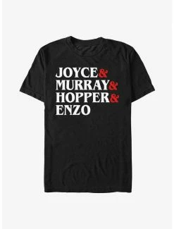 Best reviews of 🌟 Stranger Things Joyce & Murray & Hopper & Enzo T-Shirt 💯