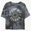 Best deal 🧨 Stranger Things Hawkins Tigers Mineral Wash Crop 👧 Girls T-Shirt 🎉
