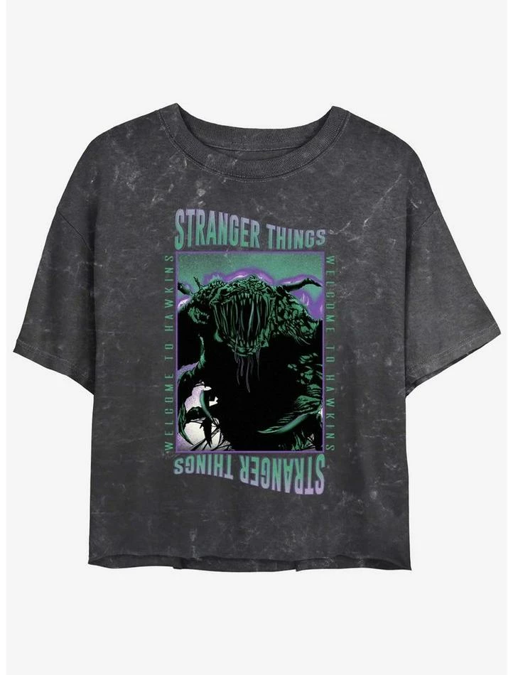 Outlet ๐ Stranger Things Monster Things Mineral Wash Crop ๐ง Girls T-Shirt ๐ 1 Outlet ๐ Stranger Things Monster Things Mineral Wash Crop ๐ง Girls T-Shirt ๐