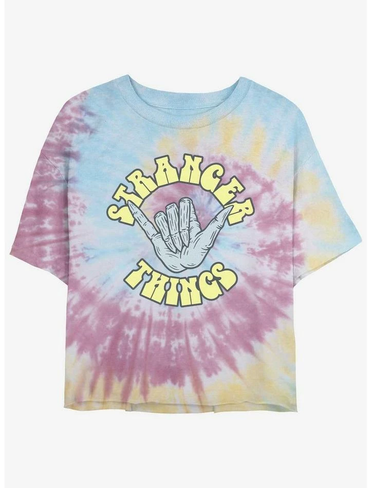 Promo 🎁 Stranger Things Rad Things Tie-Dye Crop 👧 Girls T-Shirt 🌟 1 Promo 🎁 Stranger Things Rad Things Tie-Dye Crop 👧 Girls T-Shirt 🌟