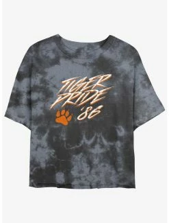Discount 🎁 Stranger Things Tiger Pride Mineral Wash Crop 👧 Girls T-Shirt ✨