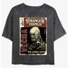 Deals ⌛ Stranger Things Vecna Pulp Comic Mineral Wash Crop 👧 Girls T-Shirt 🥰