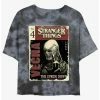 Best Sale 🧨 Stranger Things Vecna Pulp Comic Mineral Wash Crop 👧 Girls T-Shirt ⭐