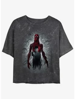 Best reviews of 😍 Stranger Things Vecna and Eleven Mineral Wash Crop 👧 Girls T-Shirt 🧨
