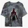 Best Pirce 👍 Stranger Things Vecna and Eleven Mineral Wash Crop 👧 Girls T-Shirt ✨