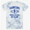 Best Sale 🥰 Stranger Things Hawkins AV Club Mineral Wash T-Shirt ❤️