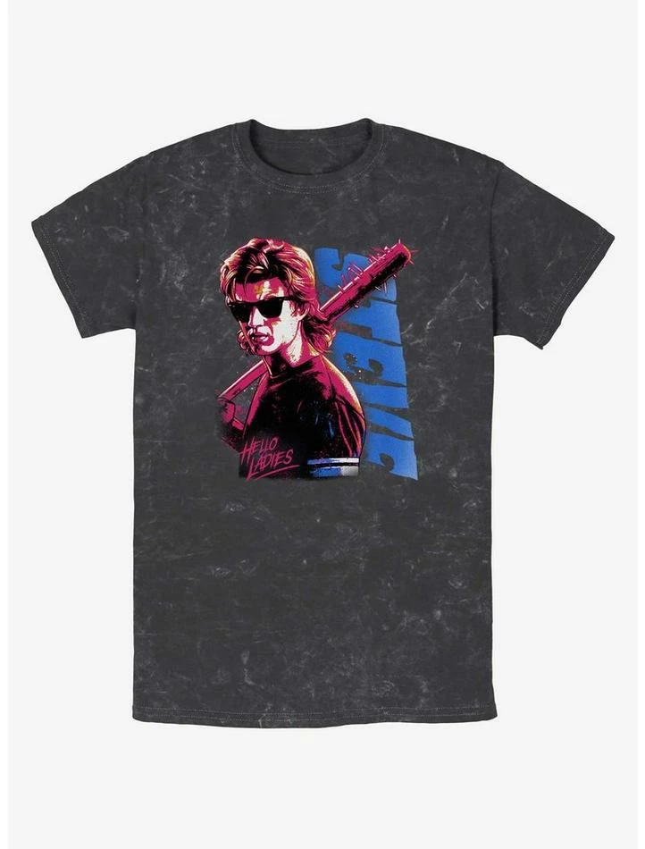 Deals ๐ Stranger Things Steve Hello Ladies Mineral Wash T-Shirt ๐ฏ 1 Deals ๐ Stranger Things Steve Hello Ladies Mineral Wash T-Shirt ๐ฏ