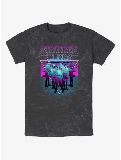Best Pirce ✔️ Stranger Things Retro Group Mineral Wash T-Shirt 🥰