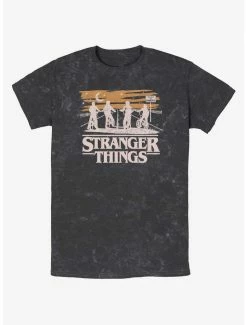 Buy 😍 Stranger Things Ride The Night Mineral Wash T-Shirt 👏