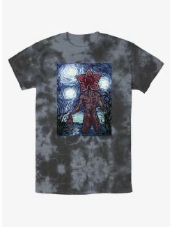 Best Sale ✔️ Stranger Things Starry Demogorgon Mineral Wash T-Shirt 🎉