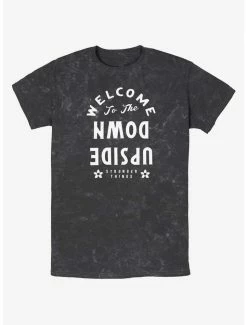 Top 10 ✔️ Stranger Things Welcome to the Upside Down Mineral Wash T-Shirt 🛒