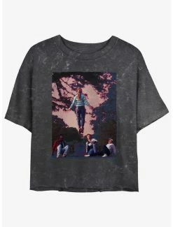 Flash Sale 🔥 Stranger Things Floating Max Mineral Wash Crop 👧 Girls T-Shirt ✨