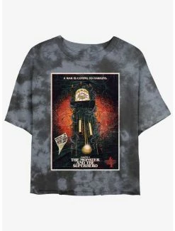 Wholesale 🌟 Stranger Things x Butcher Billy The Monster and the Superhero Mineral Wash Crop 👧 Girls T-Shirt 😍