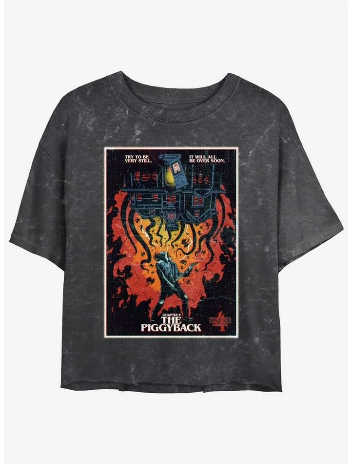 Budget ๐คฉ Stranger Things x Butcher Billy The Piggyback Mineral Wash Crop ๐ง Girls T-Shirt ๐ 1 Budget ๐คฉ Stranger Things x Butcher Billy The Piggyback Mineral Wash Crop ๐ง Girls T-Shirt ๐