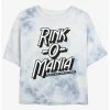 Coupon 💯 Stranger Things Rink-O-Mania Logo Mineral Wash Crop 👧 Girls T-Shirt 🧨