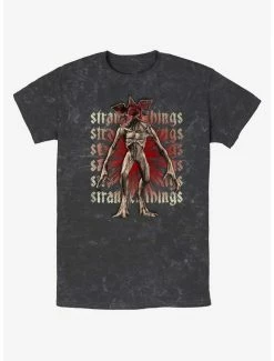 Deals 😉 Stranger Things Demogorgon Focus Mineral Wash T-Shirt 🤩