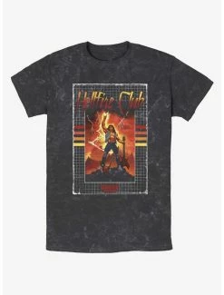 Discount 🎁 Stranger Things Eddie Munson Guitar God Mineral Wash T-Shirt 😍