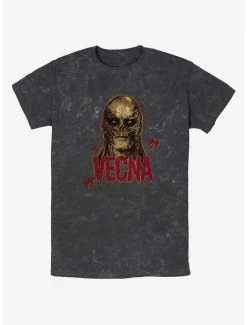 Cheapest 🧨 Stranger Things Gritty Vecna Mineral Wash T-Shirt 🔔