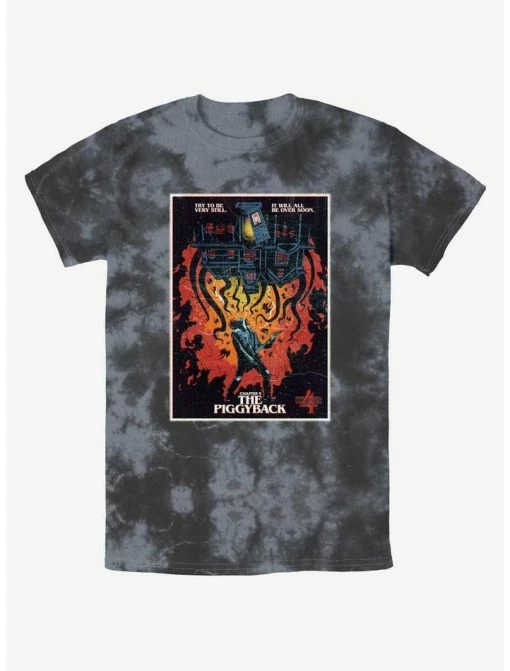 Cheapest 💯 Stranger Things x Butcher Billy The Piggyback Mineral Wash T-Shirt 🔔 -Stranger Things Sales Shop 19931717 hi