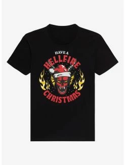 Cheapest 🧨 Stranger Things Hellfire Club 🔔 Christmas T-Shirt 💯