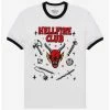 Outlet 🤩 Stranger Things Hellfire Club Ringer T-Shirt ✔️