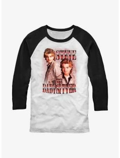 Flash Sale 😍 Stranger Things Steve The Babysitter Raglan T-Shirt ⭐
