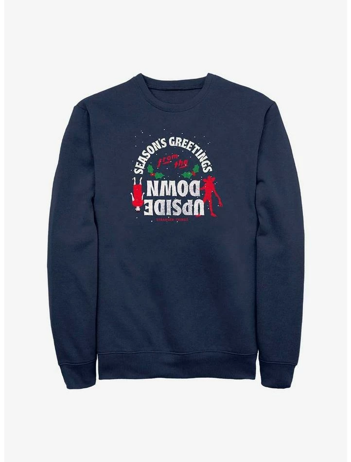 Budget ๐ Stranger Things Eleven Season's Greetings Sweatshirt ๐คฉ 1 Budget ๐ Stranger Things Eleven Season's Greetings Sweatshirt ๐คฉ
