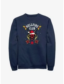 Best Pirce 🌟 Stranger Things A Hellfire Holiday Sweatshirt 🎉