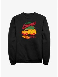 Outlet 👍 Stranger Things Season's Eatings Surfer Boy Pizza Sweatshirt 🛒
