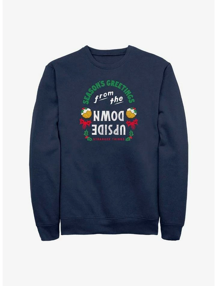 Budget π― Stranger Things Season's Greetings From The Upside Down Sweatshirt β¨ 1 Budget π― Stranger Things Season's Greetings From The Upside Down Sweatshirt β¨