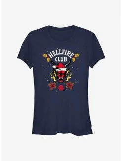 New 🔥 Stranger Things A Hellfire Holiday 👧 Girls T-Shirt 🎁