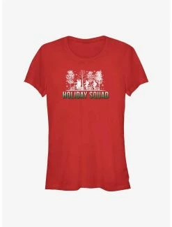 Promo 😉 Stranger Things Holiday Squad Bike Ride 👧 Girls T-Shirt 🤩