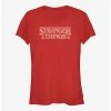 Best deal 💯 Stranger Things Knitted Logo 👧 Girls T-Shirt 🎉