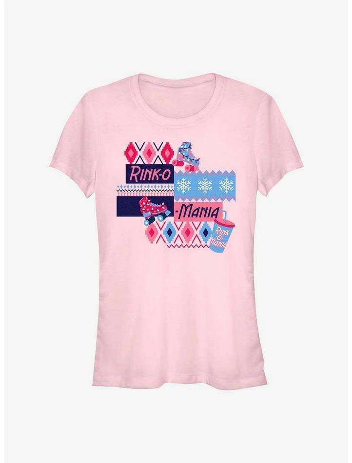 Hot Sale 🤩 Stranger Things Rink-O-Mania Logo 👧 Girls T-Shirt 🎁 1 Hot Sale 🤩 Stranger Things Rink-O-Mania Logo 👧 Girls T-Shirt 🎁