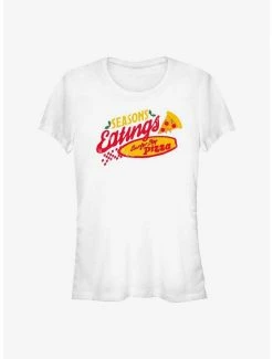 Best Pirce 🤩 Stranger Things Season's Eatings Surfer Boy Pizza 👧 Girls T-Shirt 🔔