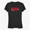 Best Sale ⌛ Stranger Things 🎅 Christmas Scene Logo 👧 Girls T-Shirt 😍