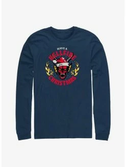 Best deal ⌛ Stranger Things Have A Hellfire ❄ Christmas Long-Sleeve T-Shirt 🎁