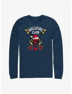 Buy 🎉 Stranger Things A Hellfire Holiday Long-Sleeve T-Shirt 😀