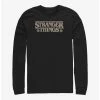 Cheapest 👏 Stranger Things Knitted Logo Long-Sleeve T-Shirt 🔥