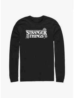Coupon 🌟 Stranger Things Snowflake Logo Long-Sleeve T-Shirt 😀