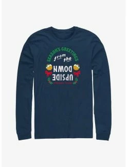 Best Pirce 💯 Stranger Things Season's Greetings From The Upside Down Long-Sleeve T-Shirt 😍