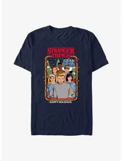 Best Pirce 😉 Stranger Things Happy Holidays Stranger Squad T-Shirt ❤️