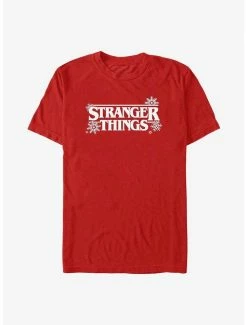 Best deal 💯 Stranger Things Snowflake Logo T-Shirt 🔔